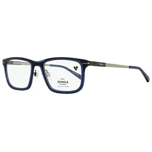Shinola Flexon Temple Eyeglasses SH37000 410 Crystal Navy 55mm
