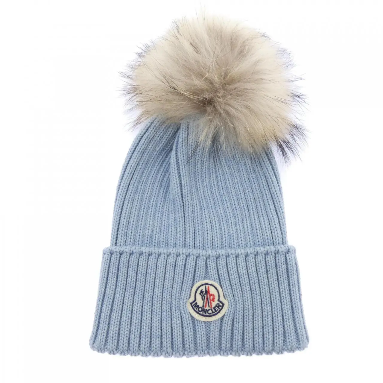 Pre-owned MONCLER Wool Small Leather Goods Knit Cap