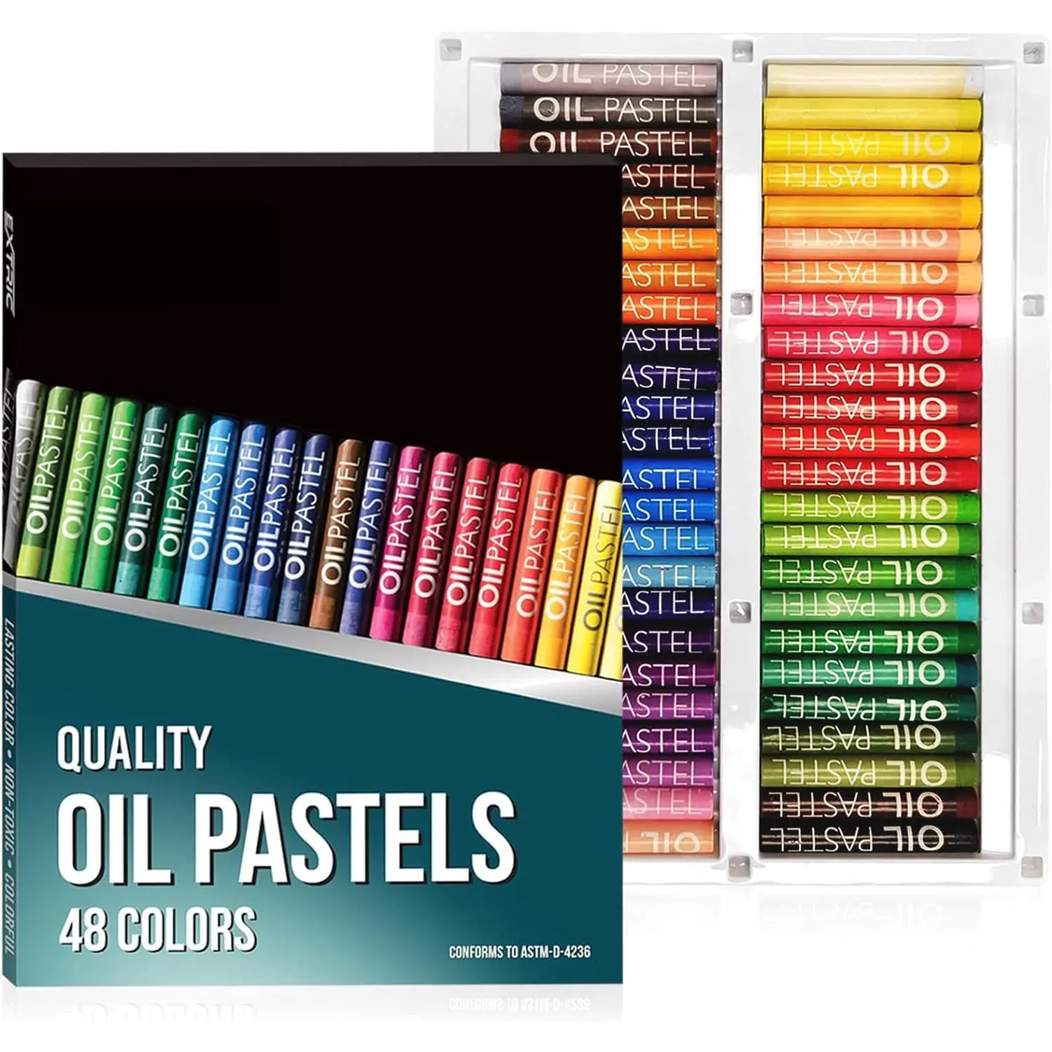 Oil Pastels - 48 Count Soft Pastels for  & Artists
