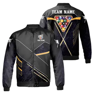 Customized Billiard Team Name Bomber Jacket S-5XL