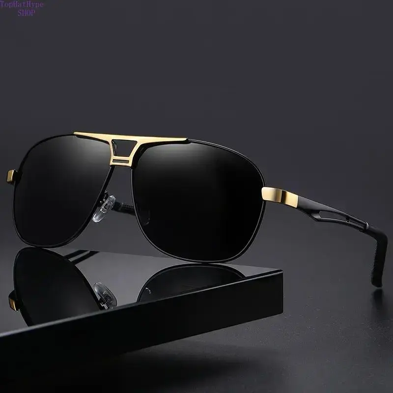 Unisex Black Polarized Full-Rim Sunglasses - Photochromic Color-Changing, Anti-Glare UV400 Anti-Ultraviolet, Lightweight Fashion Eyewear for Driving, Fishing, Anti-Ultraviolet Men's Sunglasses, Color-Changing Men's Sunglasses