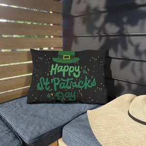 St. Patrick's day Outdoor Pillows, Holiday Patio Pillow