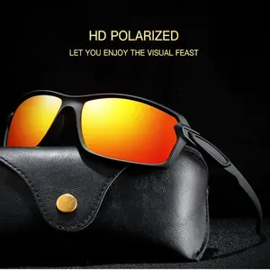 Unisex Polarized Wrap-Around Sunglasses, Lightweight Elastic Paint Frame with UV Protection, 5 Styles Colorful Mirror Sports Glasses for Cycling Driving Everyday Use