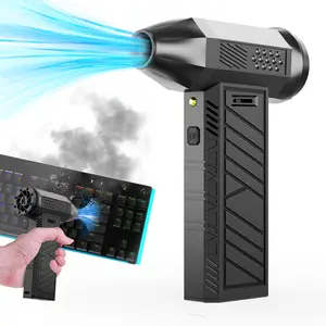 Turbo Jet Fan，ectric Air Duster,New Jet Fan Dry Blower, Air Blower Super Fast Jet Fan, Portable Hand Held Powered Mini Jet Fan Blower For Car Drying Cleaning Blower Tool  Keyboard, Car, House, PatioType-C Charging