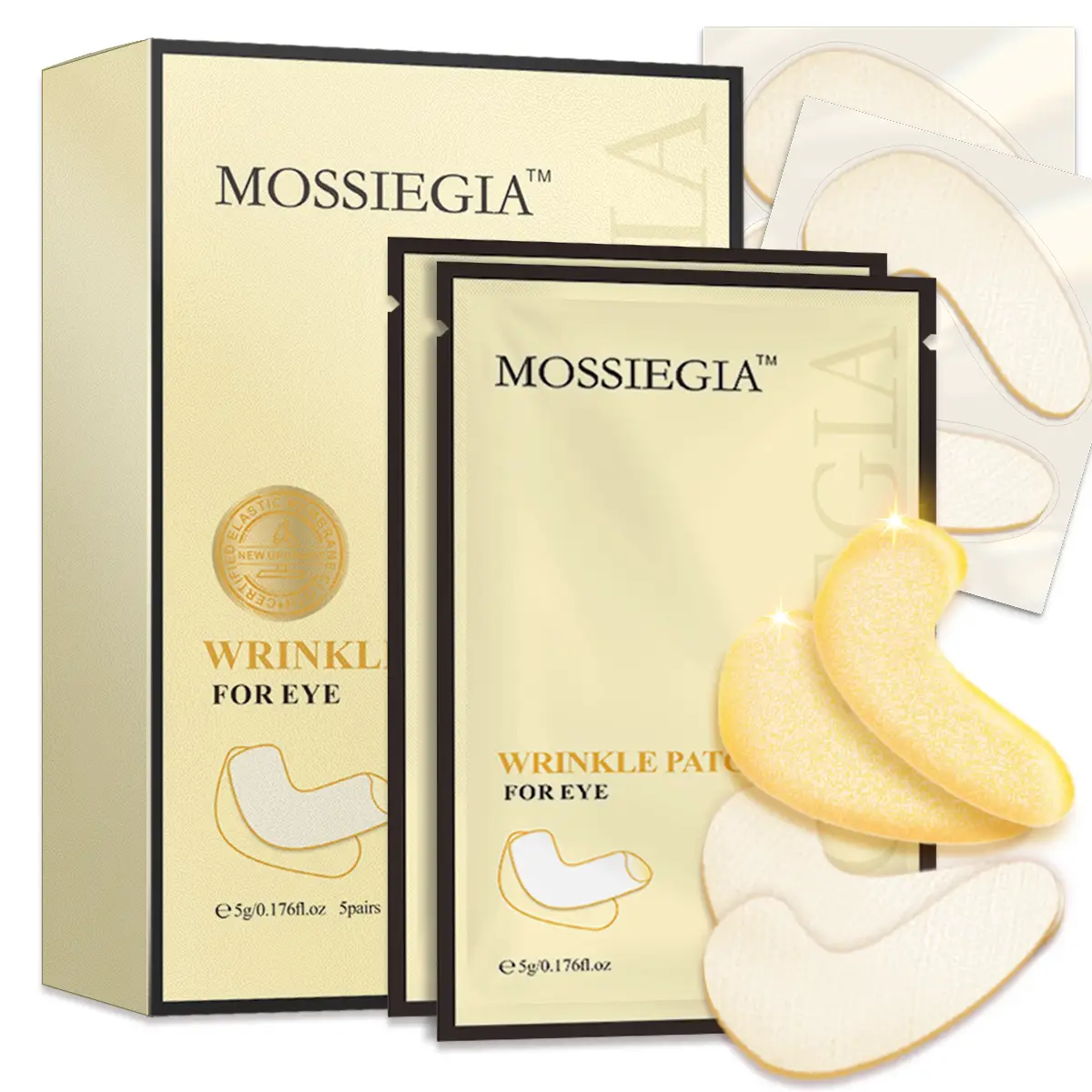 Collagen hydrogel eye patch-target dark circles, puffy eyes, eye lines, firming,...