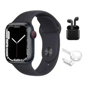 Refurbished Apple Watch Series 7 Aluminum (GPS + Cellular) Excellent Condition with Wireless Earbuds & 1 Year Warranty