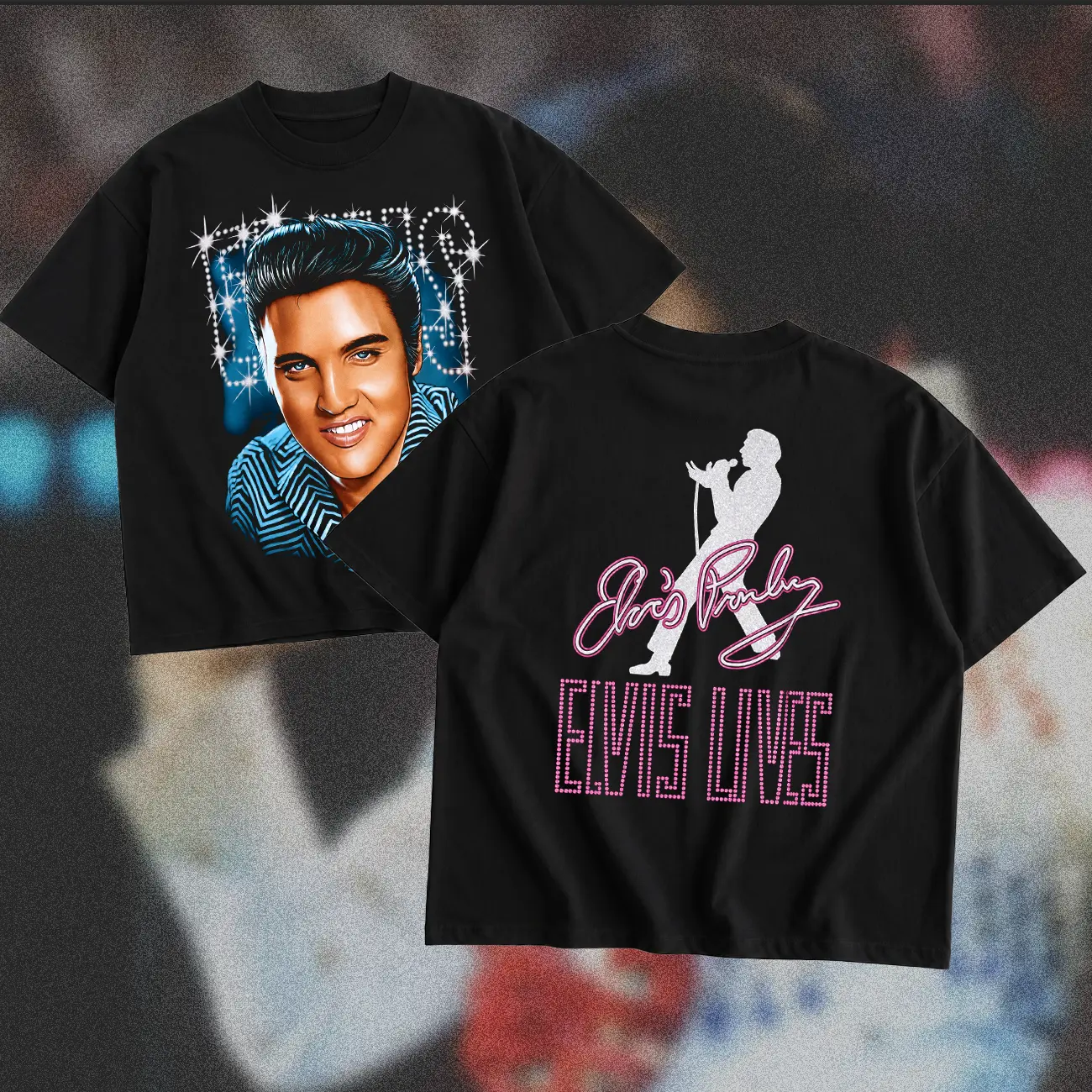 Vintage Elvis EP Elvis Lives T-Shirt, Double-Sided Rock & Roll Graphic Tee, Retro Music Legend Shirt, Classic Americana Band Tee, Unisex Gift for Fans