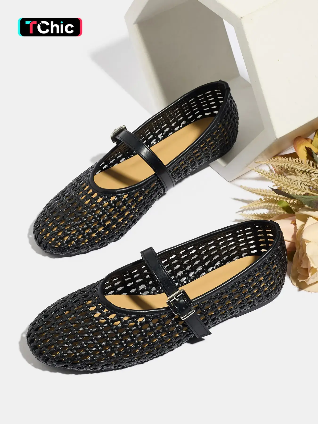 Women's Mary Jane Flats Shoes Flat Breathable Lightweight Travel Daily Wear Comfortable Casual Outdoor Footwear