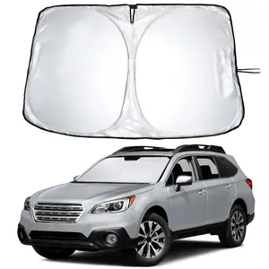 EcoNour Windshield Sunshade for Subaru Outback 2014-2019 - 240T Silver-Coated Polyester Foldable Visor Blocks UV & Heat - Dual-Layer Thermal Barrier - Easy Storage & Pop-Up Design, Uv Protection, Heat Blocking