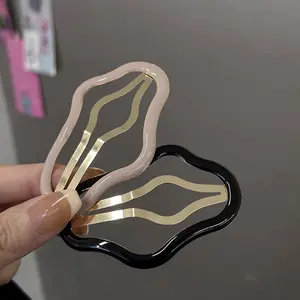 Cloud-Shaped Hollow Broken Hair BB Clip Forehead Bangs  Clip Hair Clip Headdress Hairpin Children's Back everyday  hair  accessories french  clips