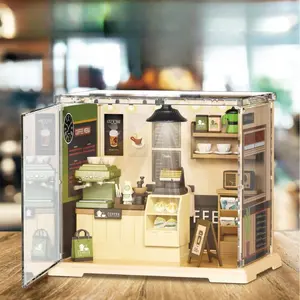 DIY Miniature Coffee Shop Model Kit — Creative Assembly Craft for Adults | A Relaxing & Therapeutic Gift for Women, Girlfriends, and Close Friends | Perfect for Birthdays, Christmas, Valentine's Day, and Home Decor