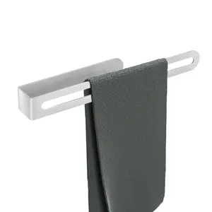 Jumiland Self Adhesive Hand Towel Holder - Bathroom Hand Towel Bar Ring Stainless Steel Wall-Mounted Face Towel Rack Self Adhesive Towel Hanger Ring NO Drilling for Bathroom