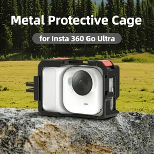 for Insta360 Go Ultra Metal Protective Cage, Perfect Camera Shooting Accessory for Outdoor Sports, Holiday Travel and Party , Quick Release Design | Camera Frame  Protection | Back-to-School Season Photography Tools | Ideal Gift for Go Ultra User