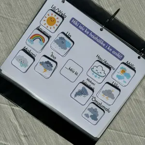 Anilā Page - Weather in Hawaiian Language (Single Matching Page for Interactive Learning)