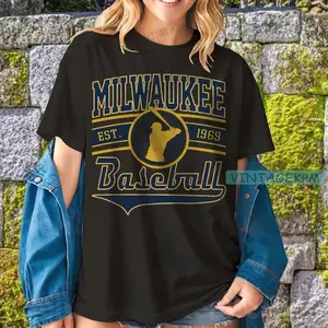 Comfort Colors Vintage Milwaukee Baseball T-Shirt - Retro Fan Tee Milwaukee Sweatshirt Toddler Baseball Tee Gift Graphic Hoodie Unisex