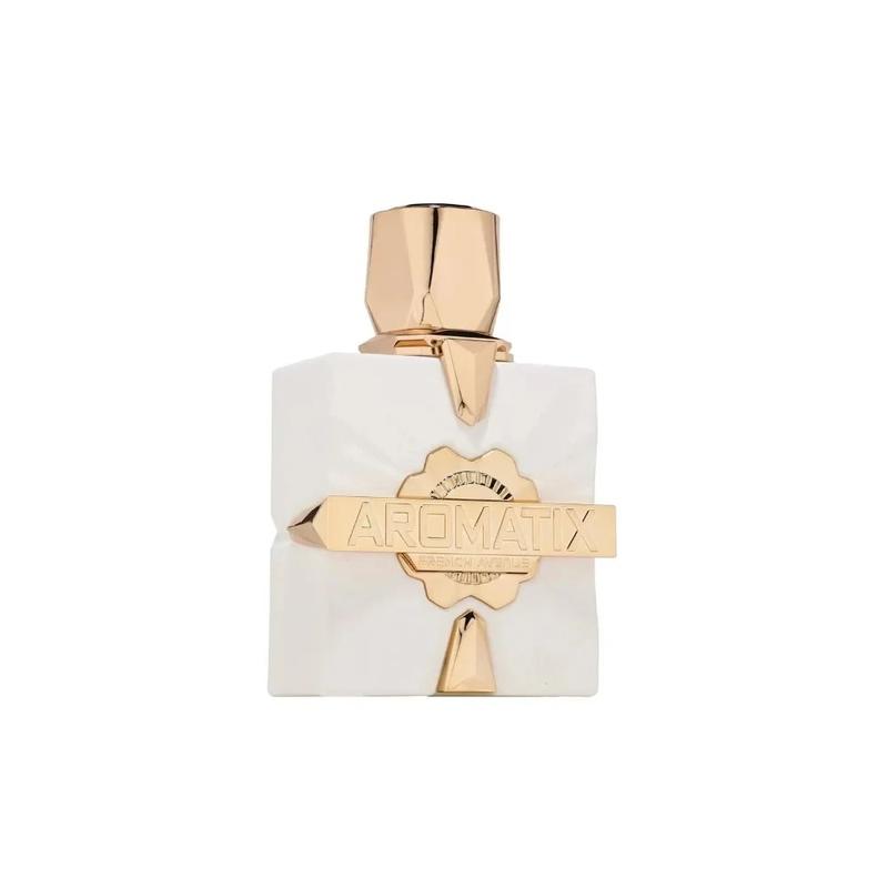 Aromatix Platine Blanc Extrait De Parfum 3.4 Oz 100 Ml Elegant White Fragrance Bottle