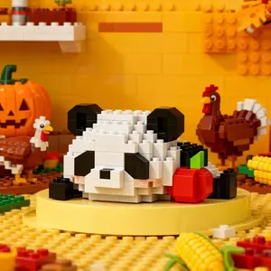150+pcs Cute Panda Building Blocks Set - DIY Animal Toy for Creative Assembly, Perfect Holiday Gift for Christmas, Halloween, Valentine's Day (New Year/Birthday/Children's Day), Educational Hands-on Play​