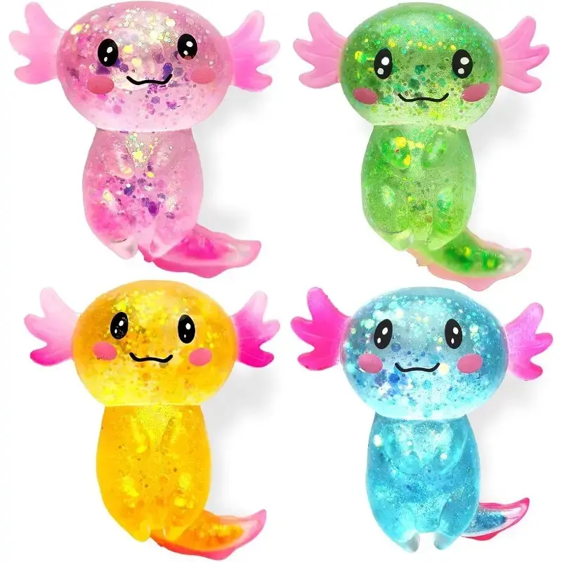 4-Pack Cute Squishy Series Stress Relief Toys Set, Soft Maltose Feeling Sensory Fidget Pack for Adults & Kids, Ultra Soft Slow Rising Balls, Anxiety Relief & Birthday Party Gifts, Soft Sensory Squishies, Squishy Fun Set