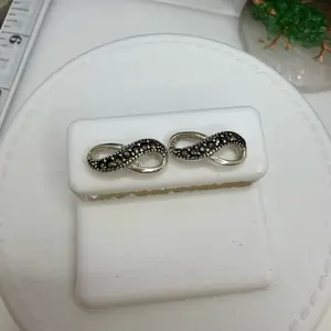 925 sterling silver earrings high quality vintage stile Mexican silver high quality (( aretes de plata Mexicana elegantes piedras finas de zirconia y Tanzanite