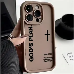 God's Plan Phone Case for iPhone 11 12 13 14 15 16 17 Pro Max/Plus/Air| Soft TPU Bumper Protective Cover| Rugged Durable Gift for Girls Boys & Teens