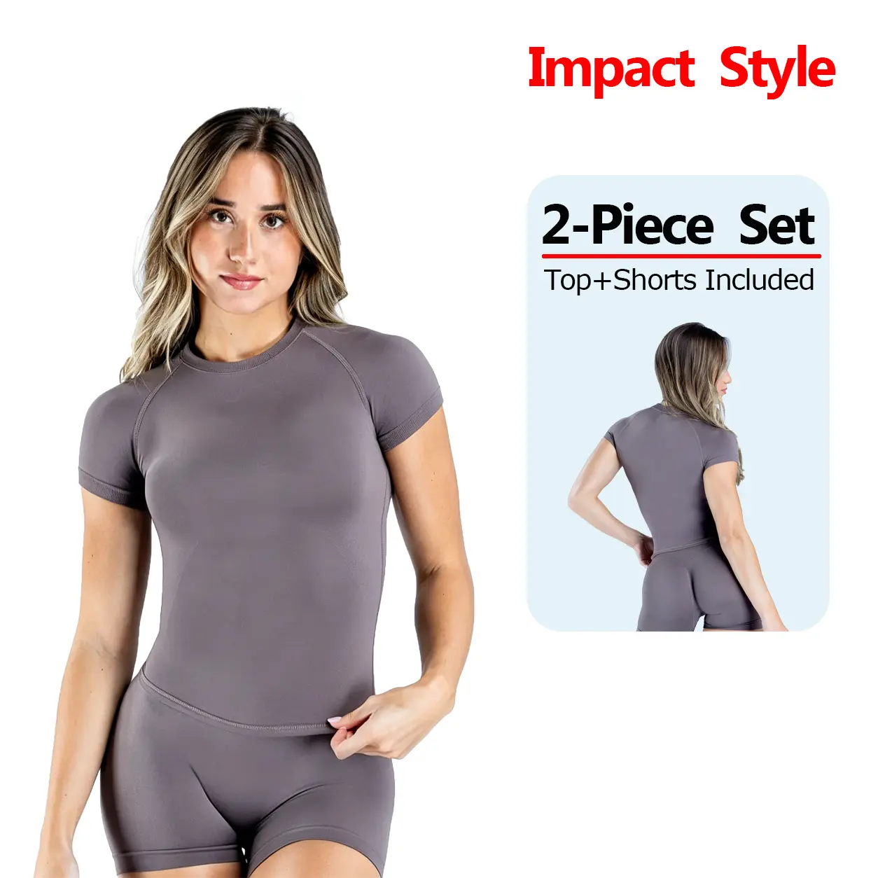 (With Logo) DFYNE Seamless Shock   Top & Pant  - Quick-Drying, Breathable, Lightweight Nylon for Yoga, Sports, Leisure - Figure-Shaping, Slim-Fit, Moisture-Wicking, Four-Way Stretch Quick-Dry Compression Fitness Set