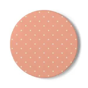 Chic Polka Dot Ceramic Coaster Set - Modern Drinkware & Home Decor