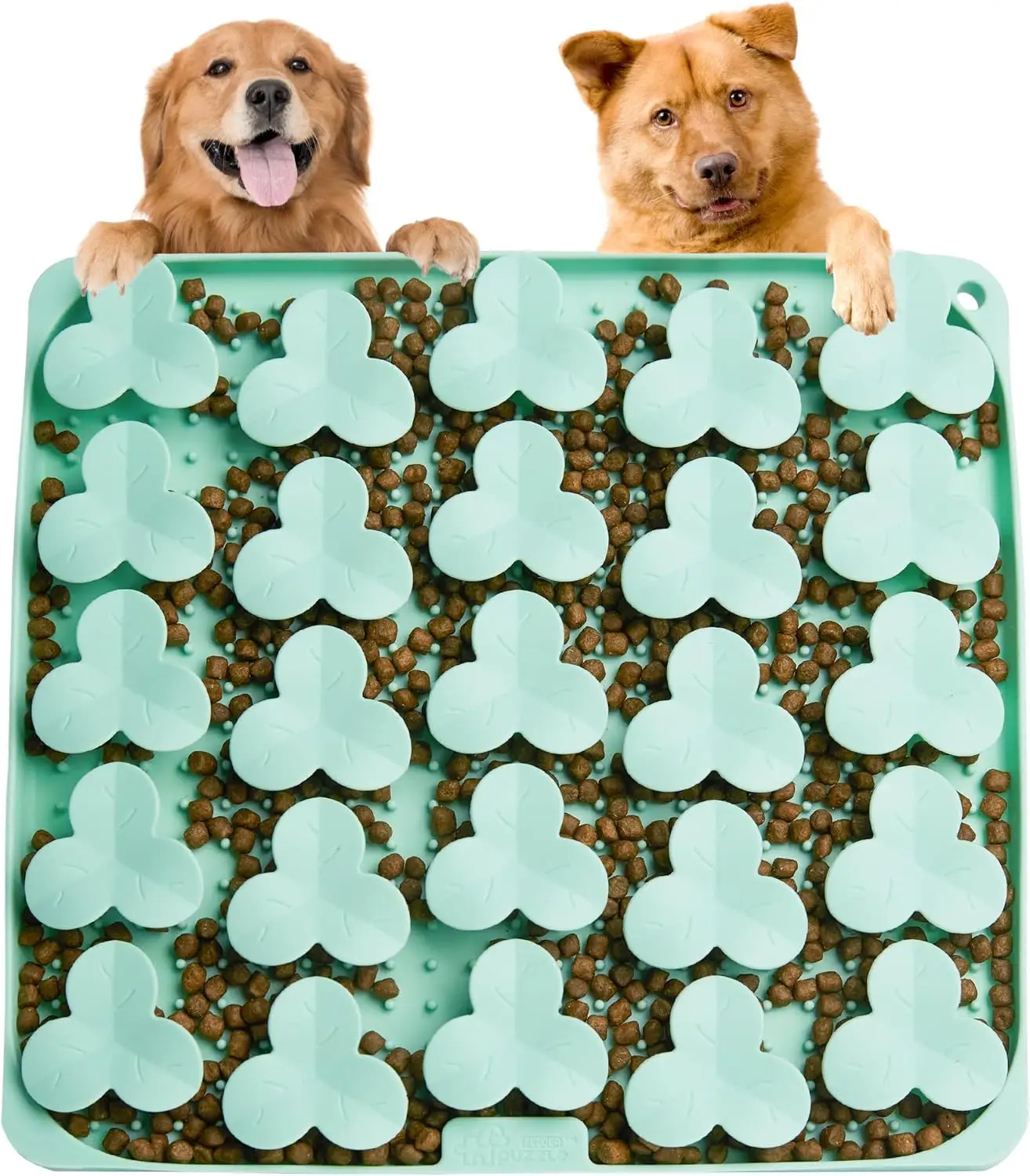 Puzzle Feeder Silicone Lick Mat Snuffle Mat for Dogs, Cats, Slow Feeder with Suction Cups, Dishwasher Safe, Enrichment Feeding Supplies