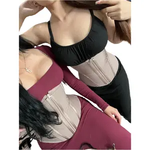 Cinturita : extrema CORSET 3 row hooks and zipper Waist Trainer Women Shapewear faja colombiana LZ3