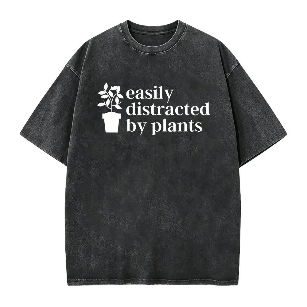 Easily Distracted By Plants Shirt, Plant Lover Tee, Funny Plant Shirt, Plant Gift For Mom, Gardening Shirt, Botanical Tee