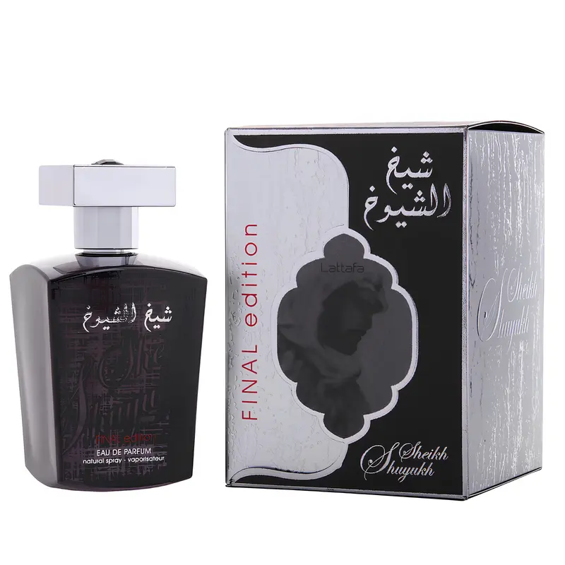 Lattafa Sheikh Al Shuyukh Final Edition for Men Eau de Parfum Spray, 3.4 Ounce