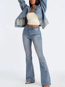 Classic Compression Sculpt Flare Jeans - Vintage Wash