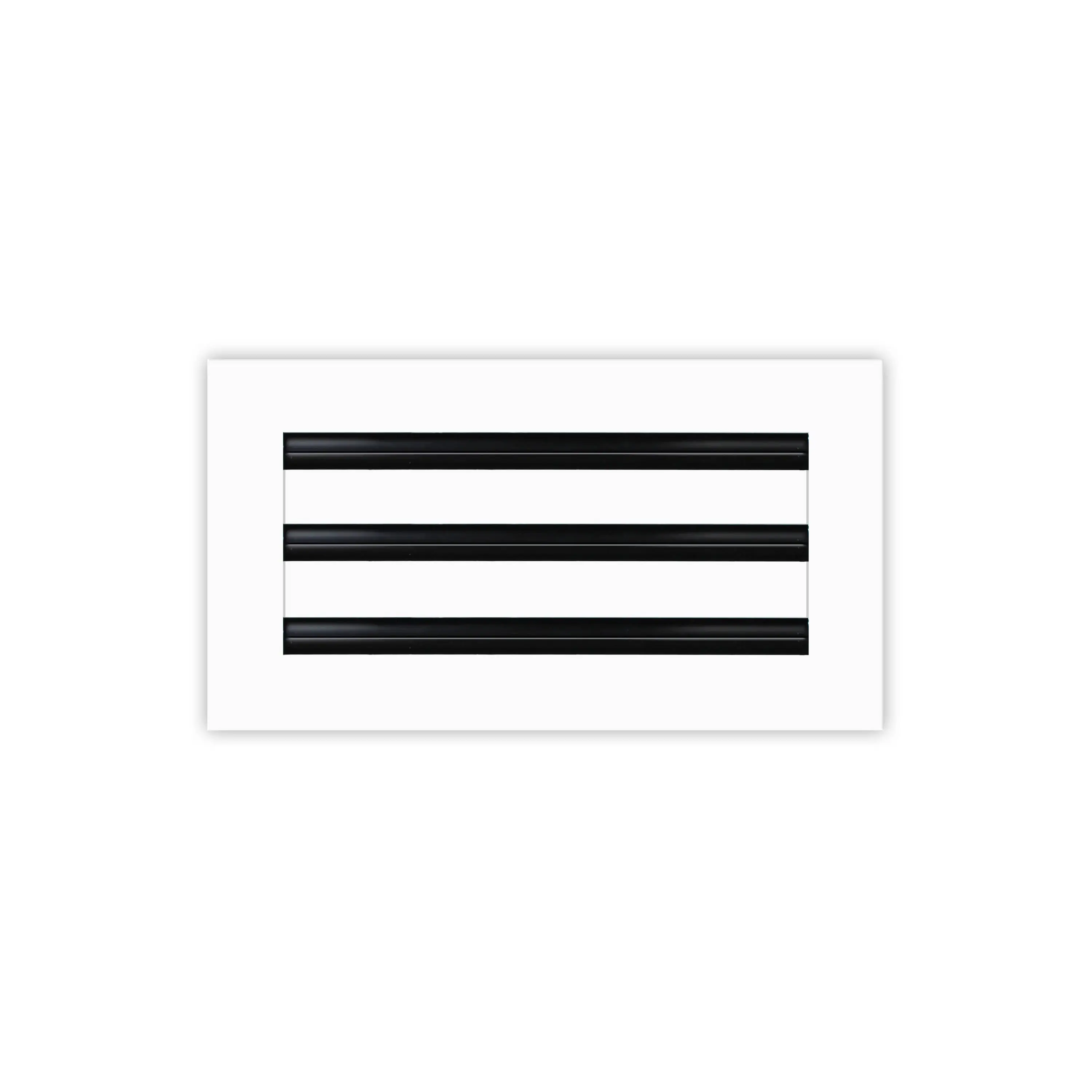 BUILDMART - 12x6 White Modern AC Vent Cover - Decorative Aluminum Air Vent - Standard Linear Slot Diffuser - Heating and Cooling Register Grille for Ceiling, Walls & Floors