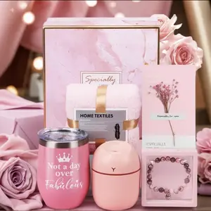 Birthday gifts with Box and Bag, pampering gifts for girls, summer surprises, lucky bracelet gift boxes, 2-in-1 cold insulation cups, party gifts, bridesmaid gift boxes, happy wishes