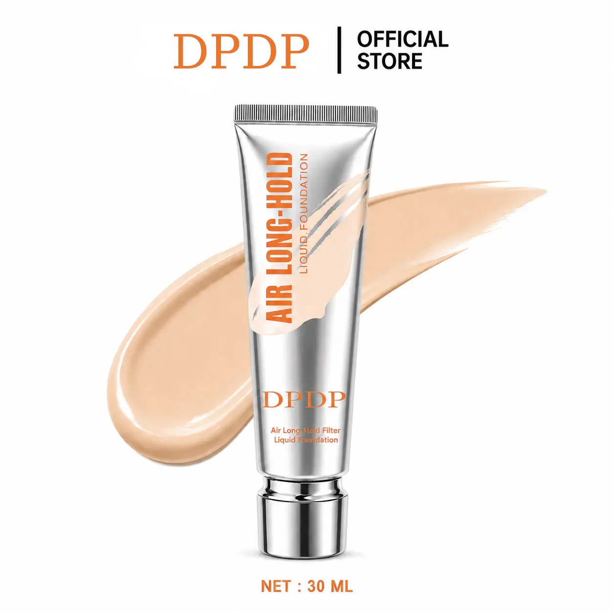 K-Beauty Inspired Full Coverage DPDP Air Foundation for Oily & Combination Skin, Anti-Cakey Hydrating Formula, Longwear, Waterproof & Sweat-Resistant, Natural Finish，finish makeup