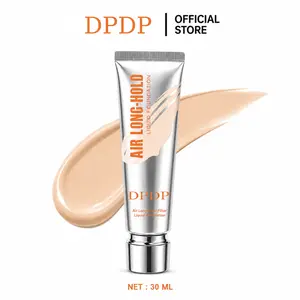 K-Beauty Inspired Full Coverage DPDP Air Foundation for Oily & Combination Skin, Anti-Cakey Hydrating Formula, Longwear, Waterproof & Sweat-Resistant, Natural Finish