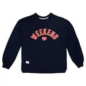 Simply Southern Weekend Terry Crew Long Sleeve Sweatshirt