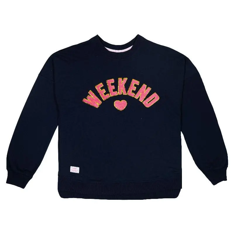 Simply Southern Weekend Terry Crew Long Sleeve Sweatshirt