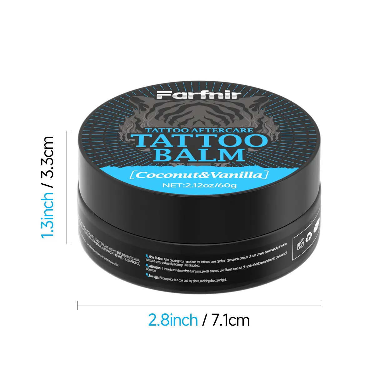 Natural Tattoo Care Cream, Gentle Tattoo Repair Ointment, Hydrate Skin Keep Tattoo Bright Color For All Skin Types