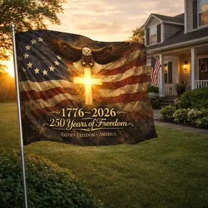 Us 250 Flag – 250th Anniversary USA Double Sided 3-Ply Outdoor Flag, We The People 1776-2026 Patriotic Yard & House Banner for 4th of July