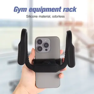 Running Machine Phone Holder Gym Wrap Fixed Phone Stand for Walking Machines Yoga Room Exercise Bike Movie Watching Multi-Functional Support Rack