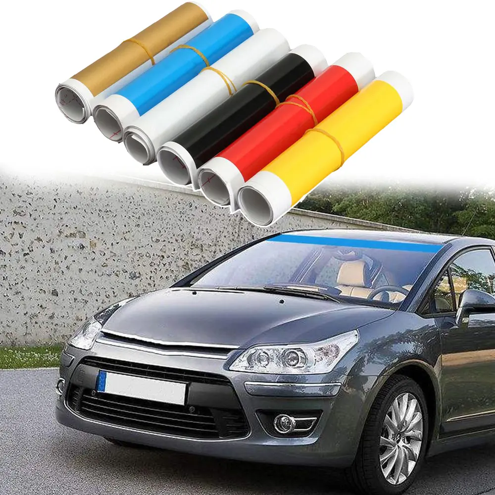152x15cm Car Gloss Sun Strip Universal Car Van Windscreen Sunstrip Car Stickers Windscreen Sun Strip Car Decal