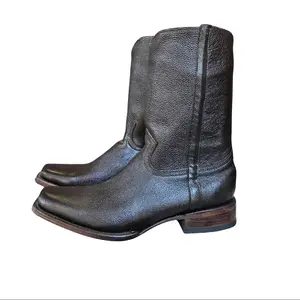 Men's Short Brown Leather Boots - Perfect for Walking and Footwear Needs - Walking Shoes