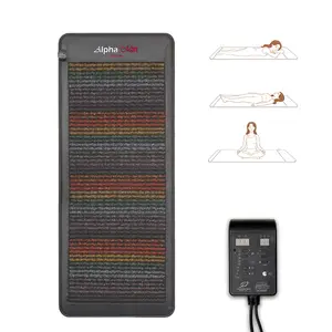 Jade Stone Far Infrared Heating Pad - 32"x75" Extra Large, 6-Coils, Low EMF Model A7000 for Full Body Pain Relief & Muscle Relaxation