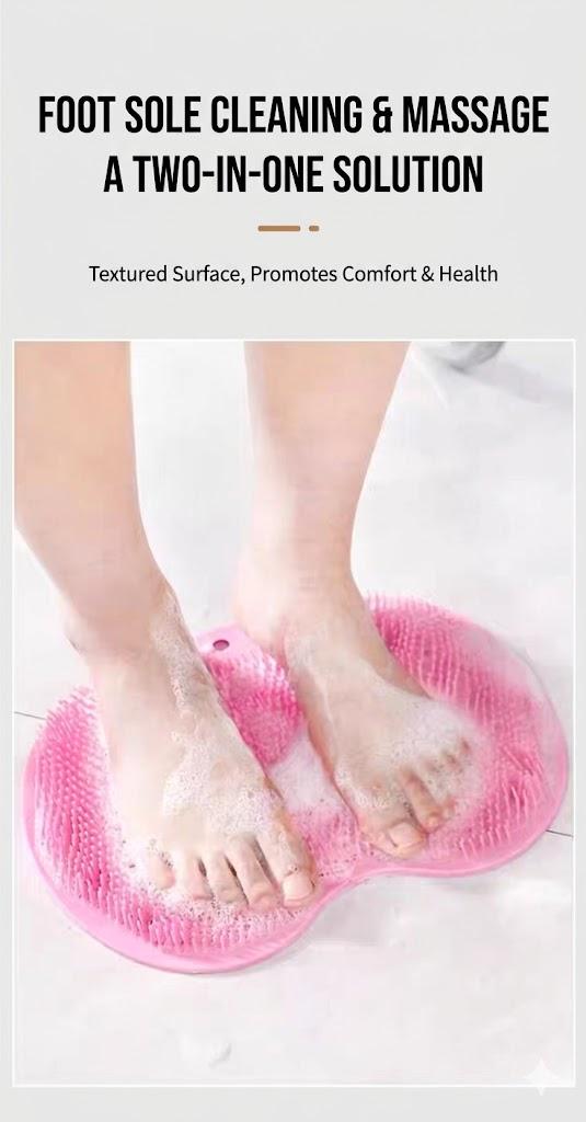 TikTok Made Me Buy It!  Viral Non-Slip Shower Foot Scrubber Mat - The Shower Essential You Need