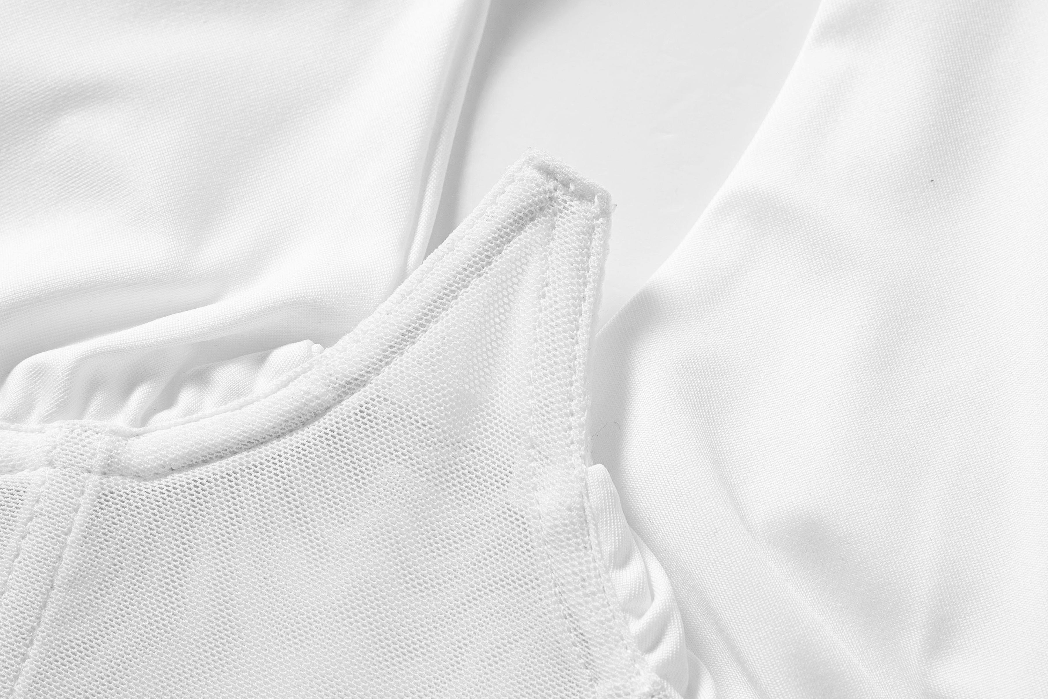 GBELLA Women’s Sleeveless Bodysuit, Viral Crisscross Neckline Mesh Slim Fit Breathable Stretchy, Top Womenswear Clothing Lingerie, Perfect for Beach Vacation Summer Outfits Fashion Item Holiday Gifts