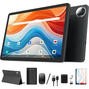 Android 14 Tablet 2025 Latest 11 Inch Tablets, 128GB+16(8+8 Expand)GB/512GB Expandable, Dual 4G Cellular with Octa-Core Processor, 2 in 1 Tablet with Keyboard, 21MP Camera/8000mAh Battery/GPS/5G WiFi