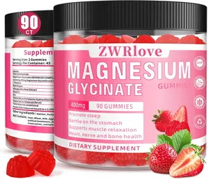 Magnesium Glycinate Gummies 400 mg with Ashwagandha Magnesium Malate and L-Theanine for Women Men and Kids Adults Chewable Complex Supplements for Sleep Calm Nerves Heart and Muscles 90 Count Daily Restful Mood and Muscle Support Wellness Formula