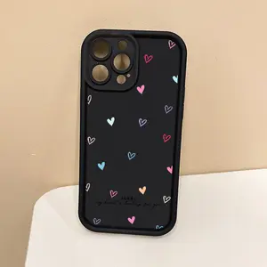 A Stylish And Trendy Silicone Phone Case Featuring a Colorful Heart Design, Compatible with for iPhone 17 Air 16 E Pro Max 15 Plus 14 13 12 11 XR XS, And Plus Series, Making It The Perfect Gift for Anyone