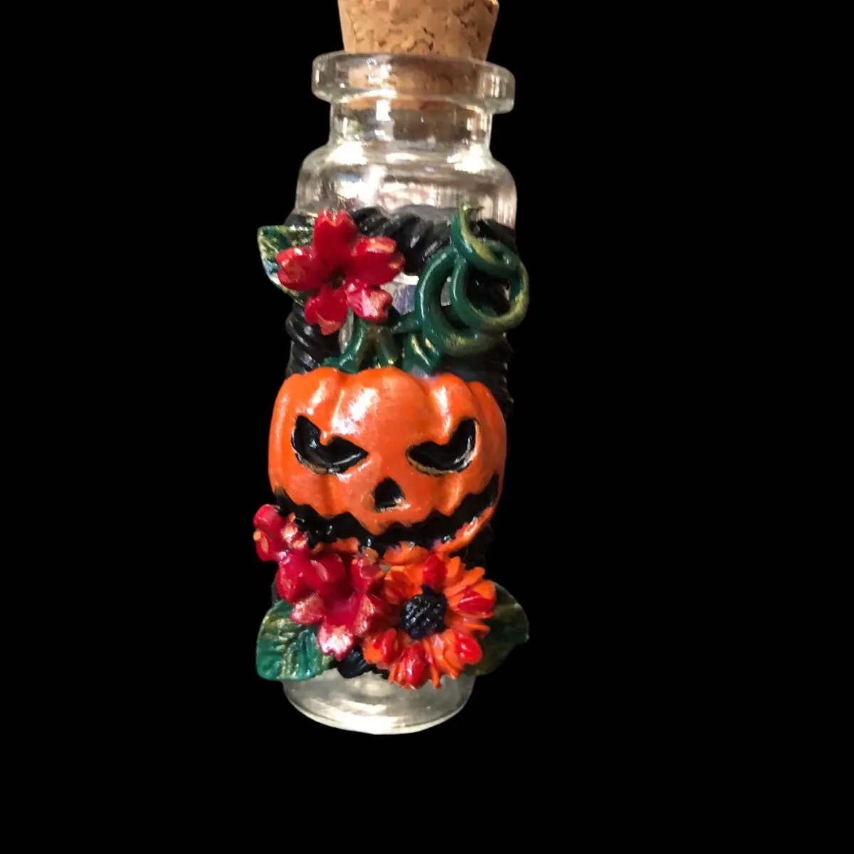 Wicked Jack O Latern Spell Bottle