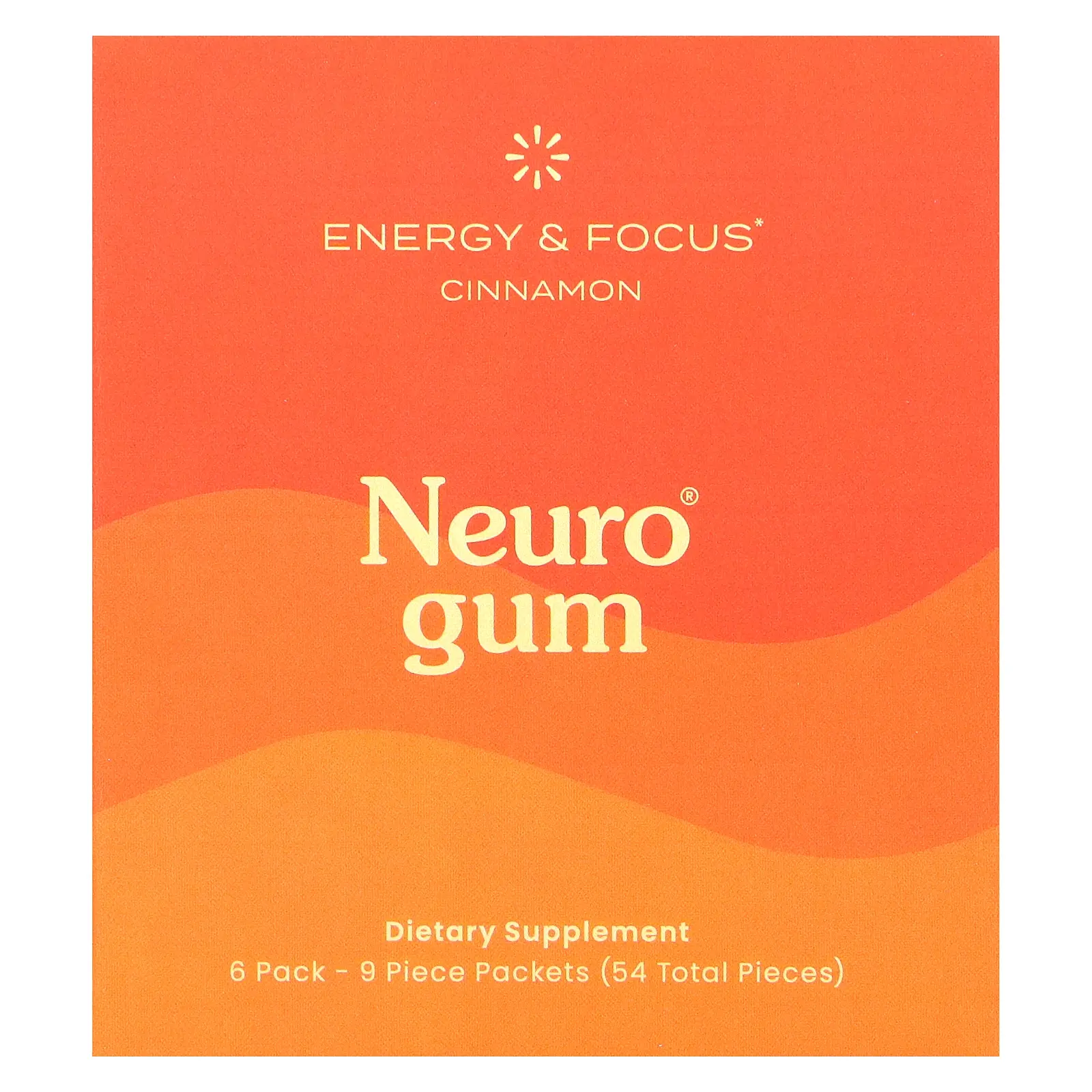 NeuroGum Energy & Focus, Cinnamon, 6 Packs, 9 Pieces Each NeuroGum Energy & Focus, Cinnamon, 6 Packs, 9 Pieces Each